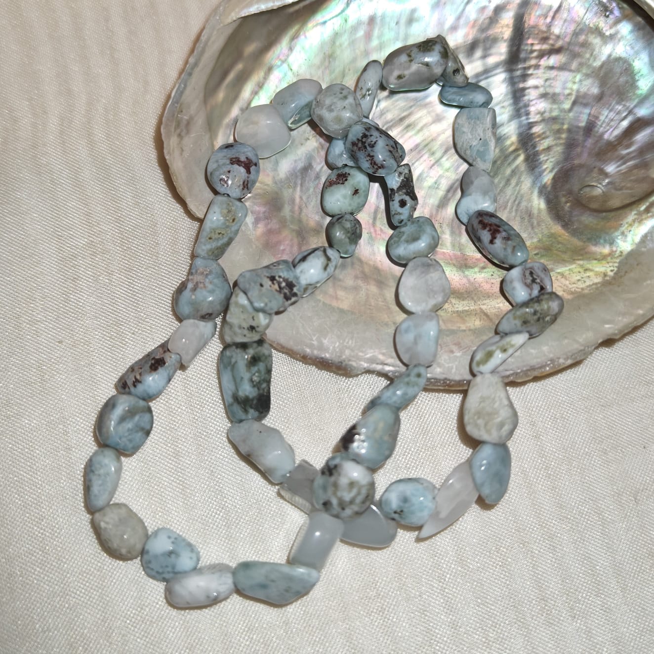 Larimar nugettirannekoru