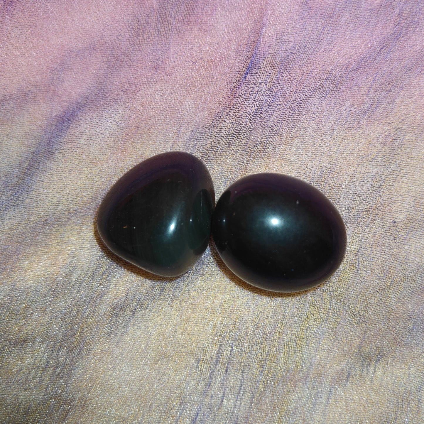 Sateenkari obsidiaani rumpuhiottu